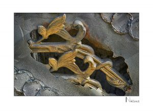 Detail aus der Skulptur "Krakenauto" von Sigi Ulmer im Buchheim Museum, Bernried