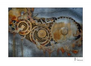 Artwork / Detail aus der Skulptur "Krakenauto" von Sigi Ulmer im Buchheim Museum, Bernried