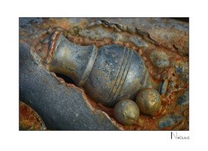 Artwork / Detail aus der Skulptur "Krakenauto" von Sigi Ulmer im Buchheim Museum, Bernried