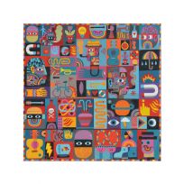 Artwork von David Shillinglaw an der Fassade des a&o Hostel München