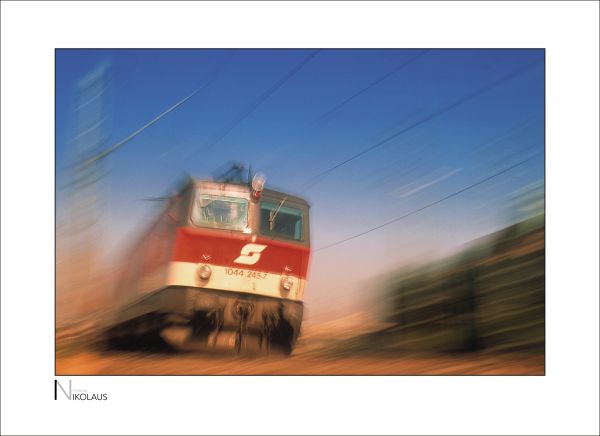 E-Lok der ÖBB in voller Fahrt