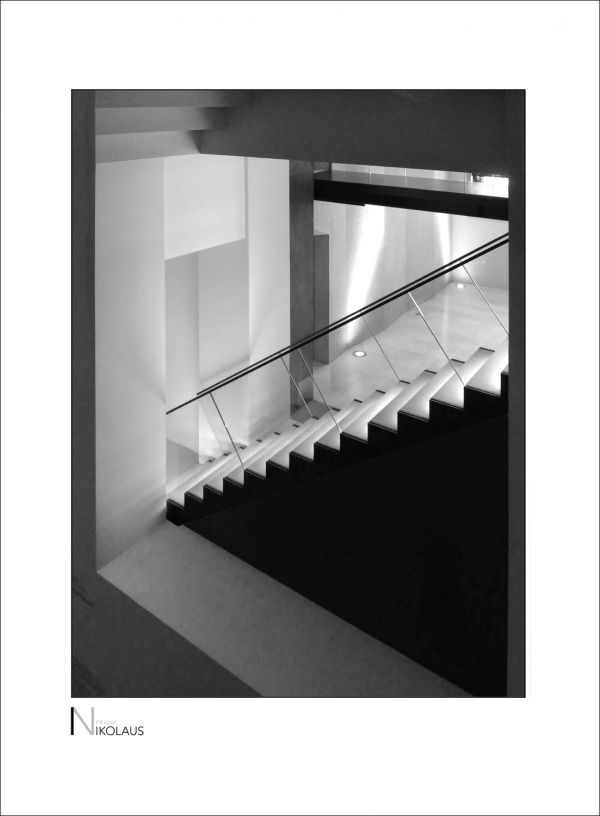 Treppe des Erweiterungsbaus Augustinermuseum Freiburg